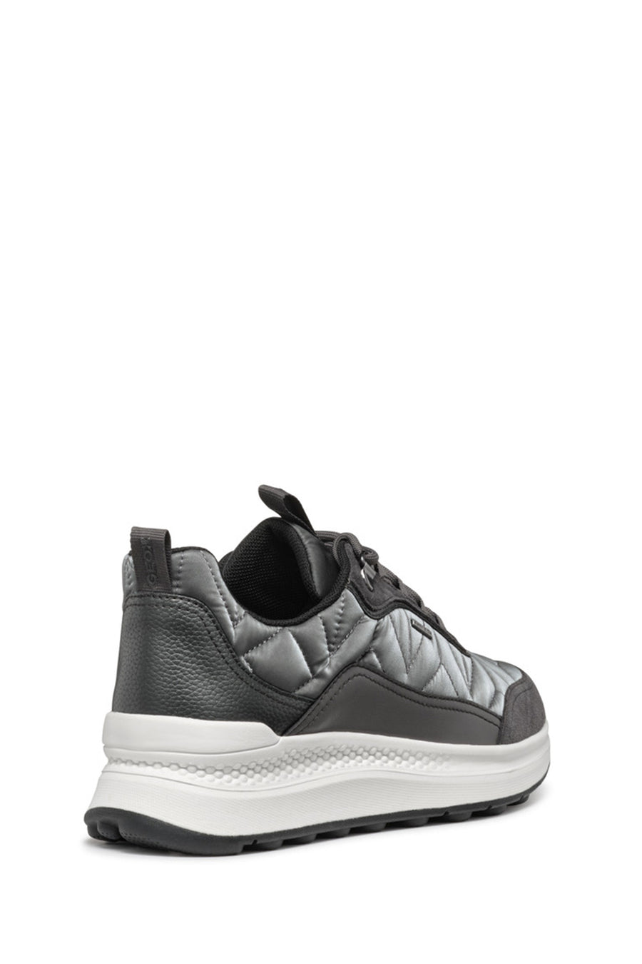 Geox Kadın Gri Bağcıklı Kalın Tabanlı Kumaş Sneaker