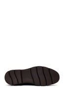 Male Brown Lace-Up Thick-Soled Nubuck Leather Casual Shoes | Derimod