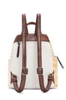 Women's Beige Faux Leather Backpack | Derimod