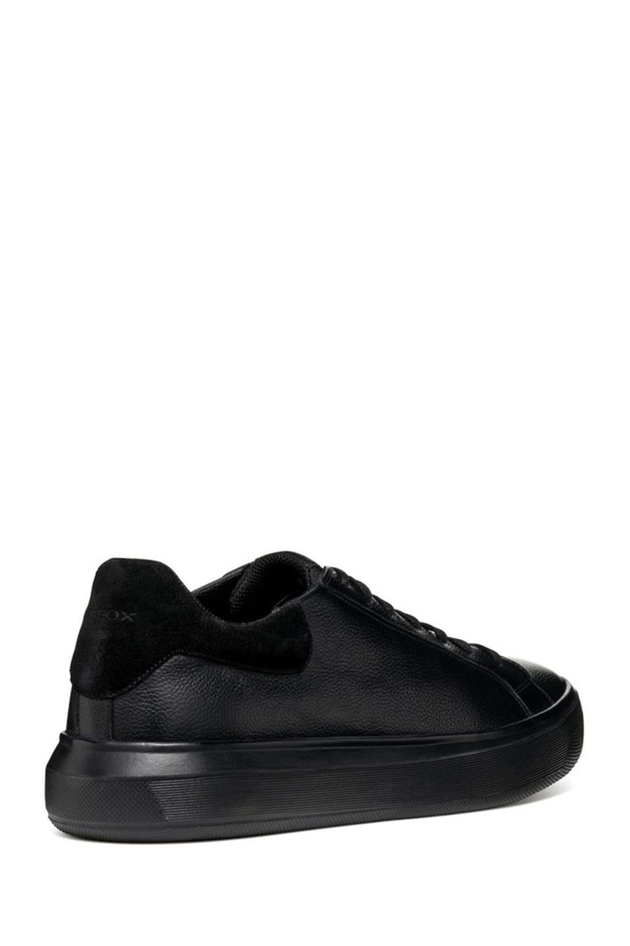 Geox Erkek Siyah Deiven Bağcıklı Deri Casual Sneaker