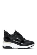 Women's Black Thick Soled Sneaker | Derimod