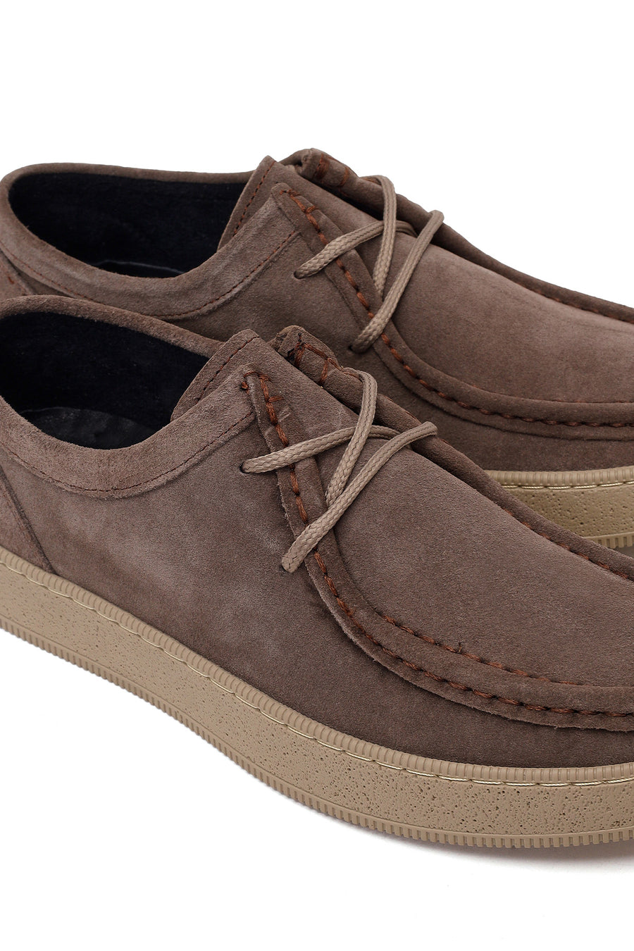 Male Mink Lace-Up Suede Casual Shoes