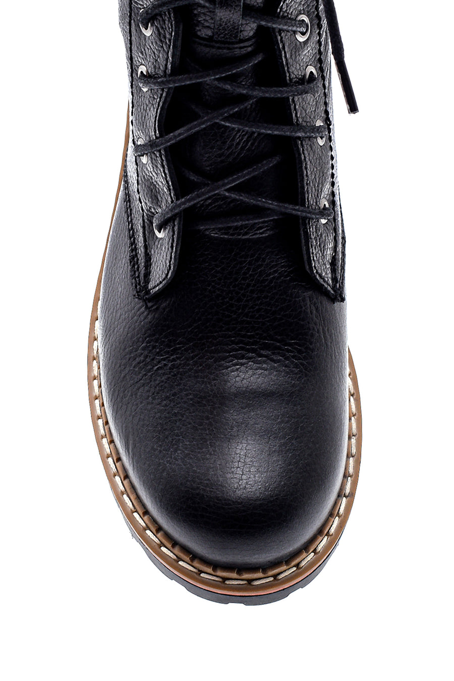 Women's Leather Zippered Boots