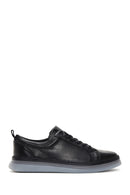 Men's Black Leather Sneaker | Derimod