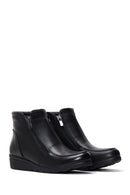 Women's Black Leather Casual Boots | Derimod