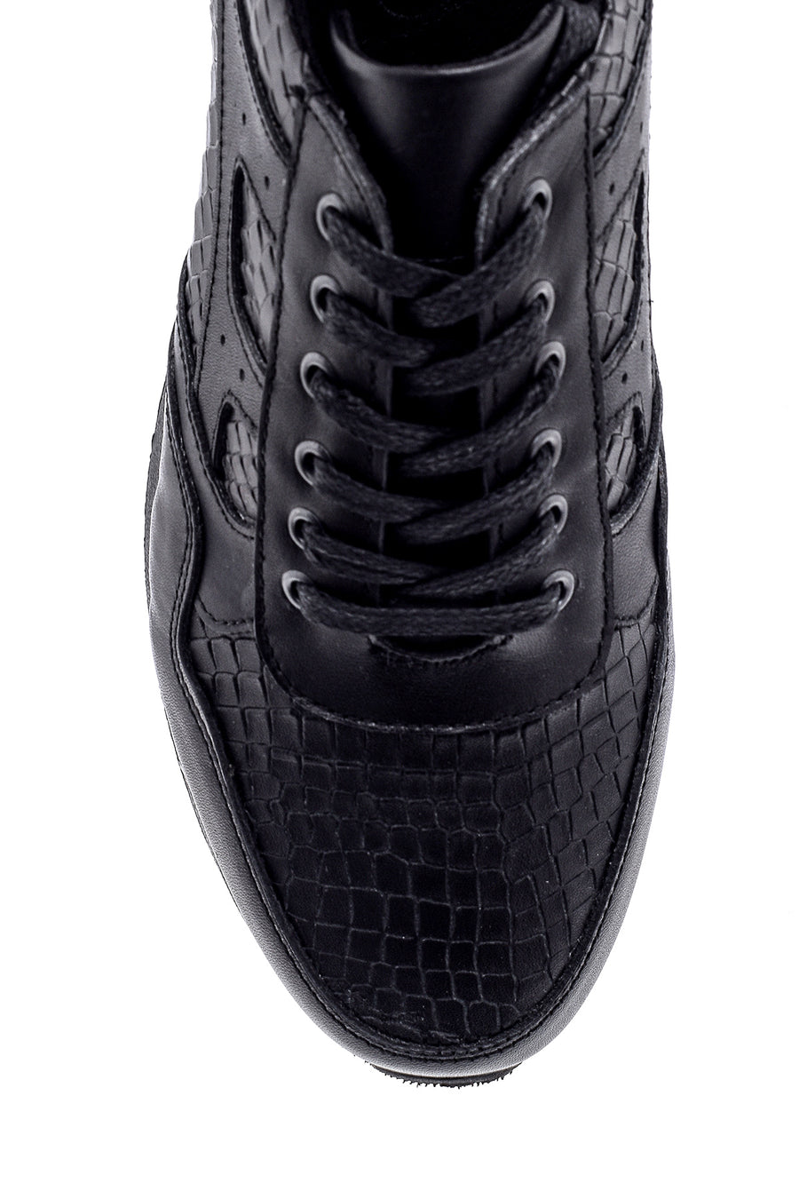 Men's Crocodile Detailed Leather Sneaker