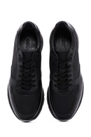 Men's Black Leather Casual Sneaker | Derimod