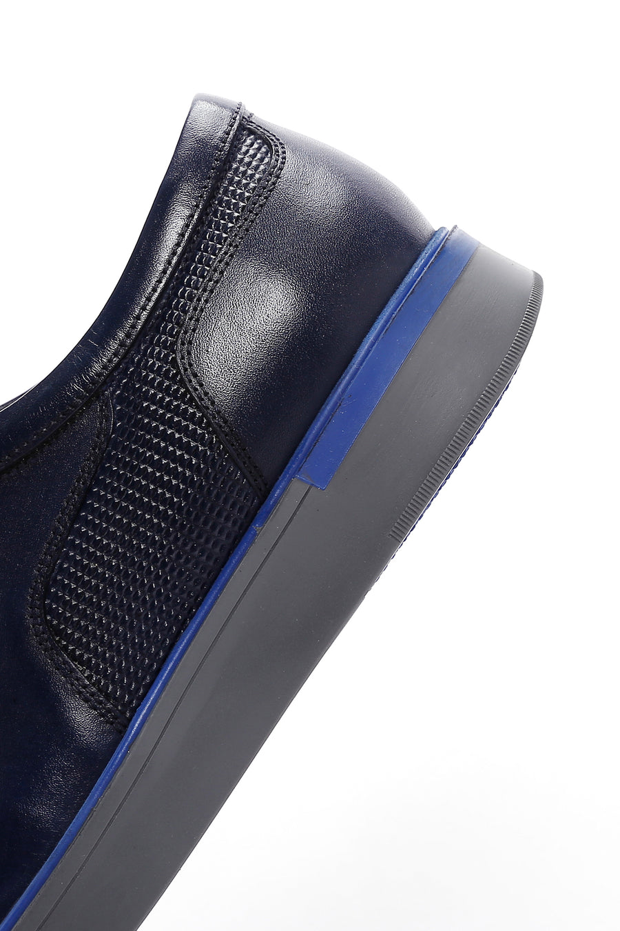 Men's Navy Blue Leather Casual Shoes