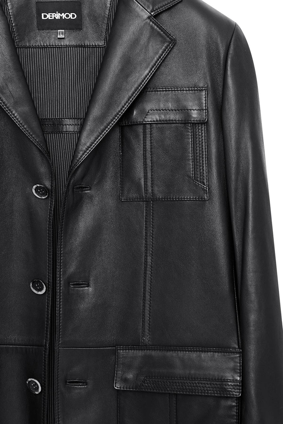 Kevin Men's Black Blazer Leather Jacket