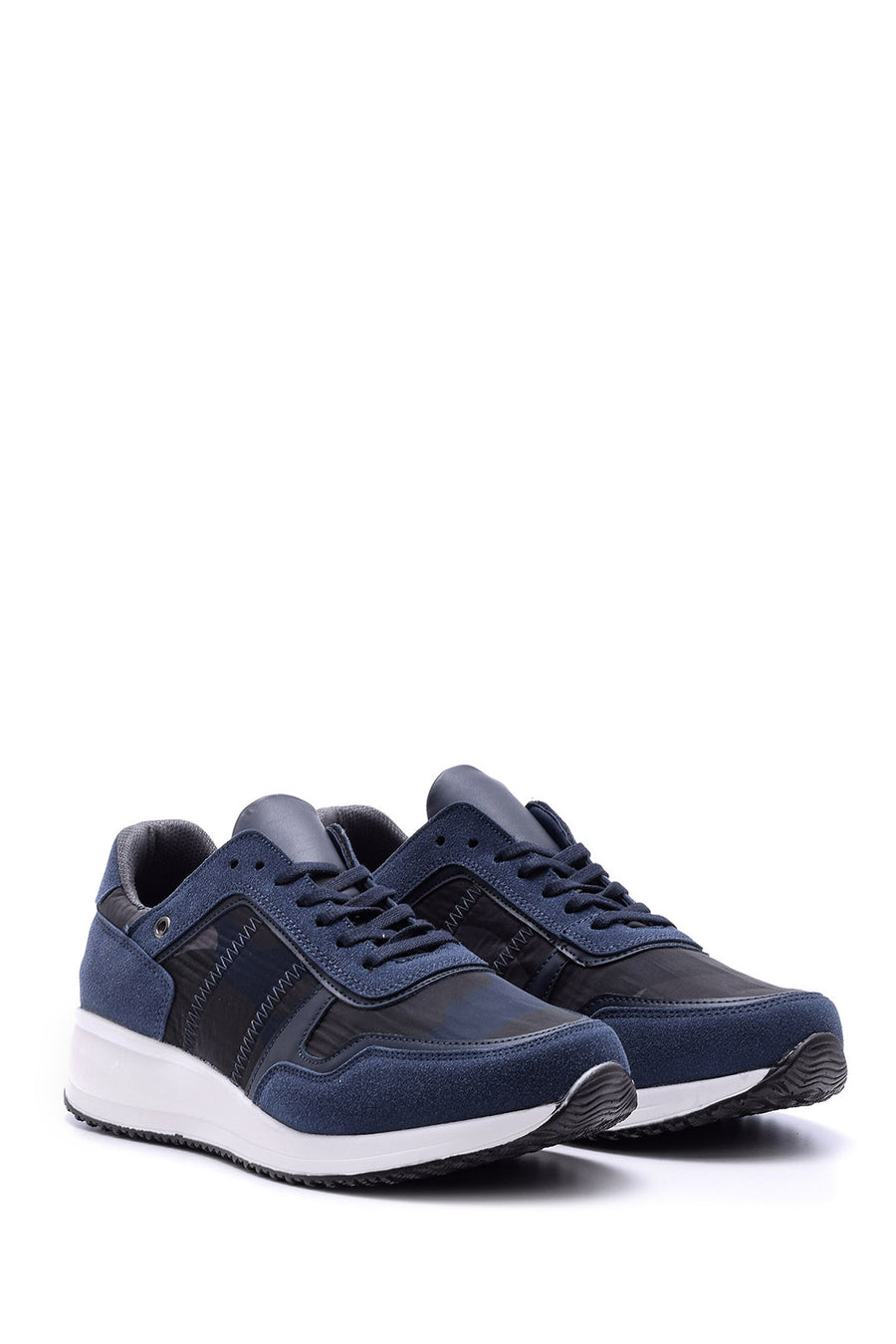 Men's High-Sole Leather Sneaker