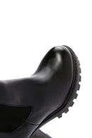 Women's Black Leather Heeled Chelsea Boots | Derimod