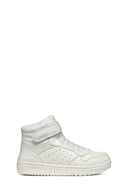 Geox Girls White Lace-Up Washiba Lace-Up Ankle Sneakers | Derimod