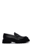 Men's Black Leather Casual Loafer | Derimod