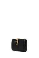 Woman Black Accessory-Detail Long Chain-Strap Mini Evening Clutch Bag | Derimod