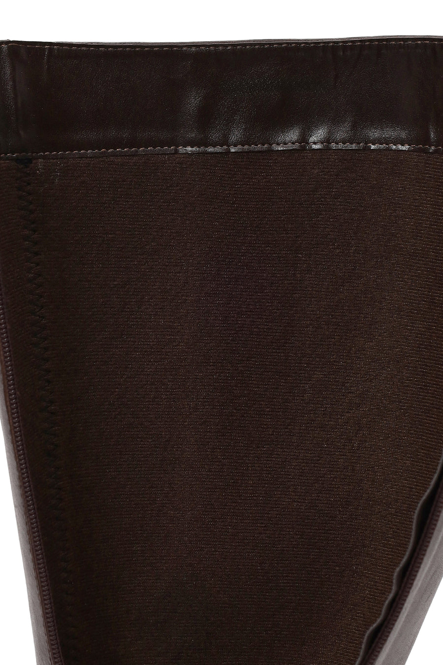 Woman Brown Zip Closure Leather Boots