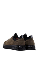 Men's Khaki Nubuck Leather Casual Sneaker | Derimod