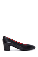 Derimod Gritti Women's Black Heeled Leather Shoes | Derimod