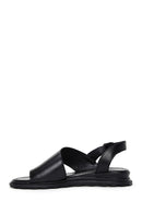 Women's Black Ankle Strap Leather Sandals | Derimod