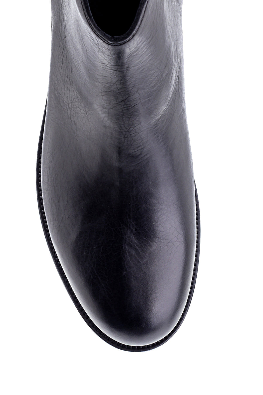 Men's Leather Back Zippered Classic Boots