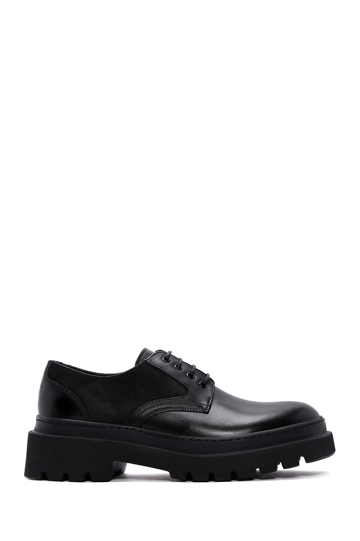 Men's Black Leather Casual Shoes 23WFD603118 | Derimod