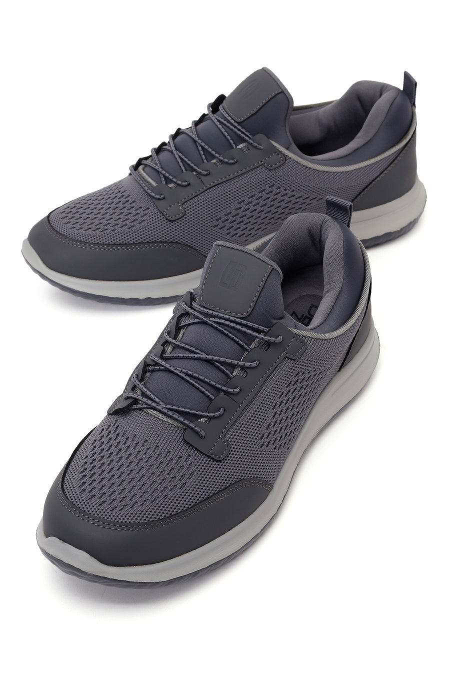 Derimod Zero Male Gray Lace-up Fabric Sneaker