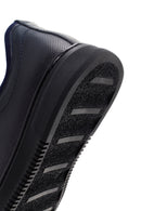 Men's Navy Blue Leather Sneaker | Derimod