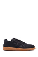 Kadın Siyah Bağcıklı Deri Sneaker | Derimod