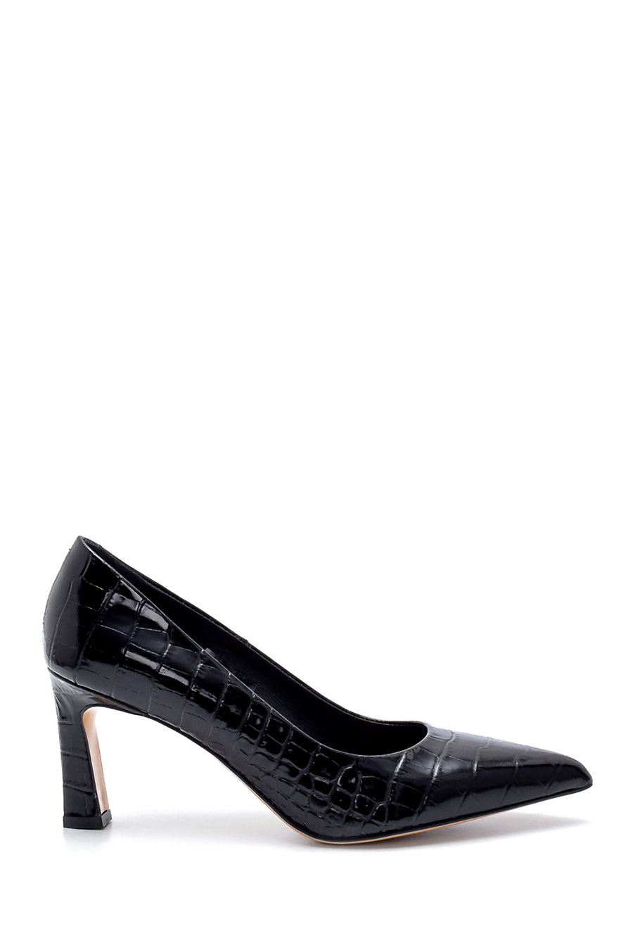 Women's Leather Crocodile Patterned Stiletto 20WFD1660E3 | Derimod