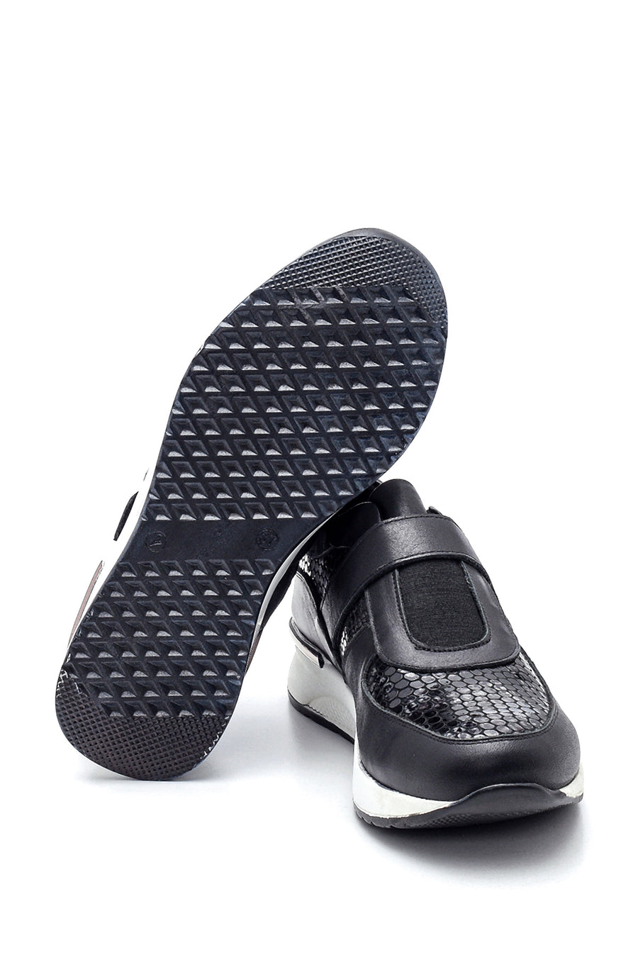 Women's Leather Snake Pattern Shoes