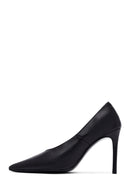 Kadın Siyah İnce Topuklu Deri Stiletto | Derimod
