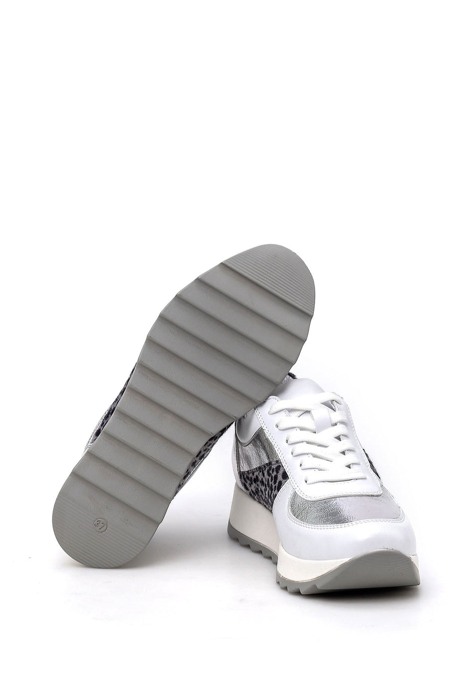 Kadın Leopar Detaylı Sneaker