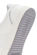 Geox Kadın Beyaz Blomiee Bağcıklı Deri Sneaker | Derimod