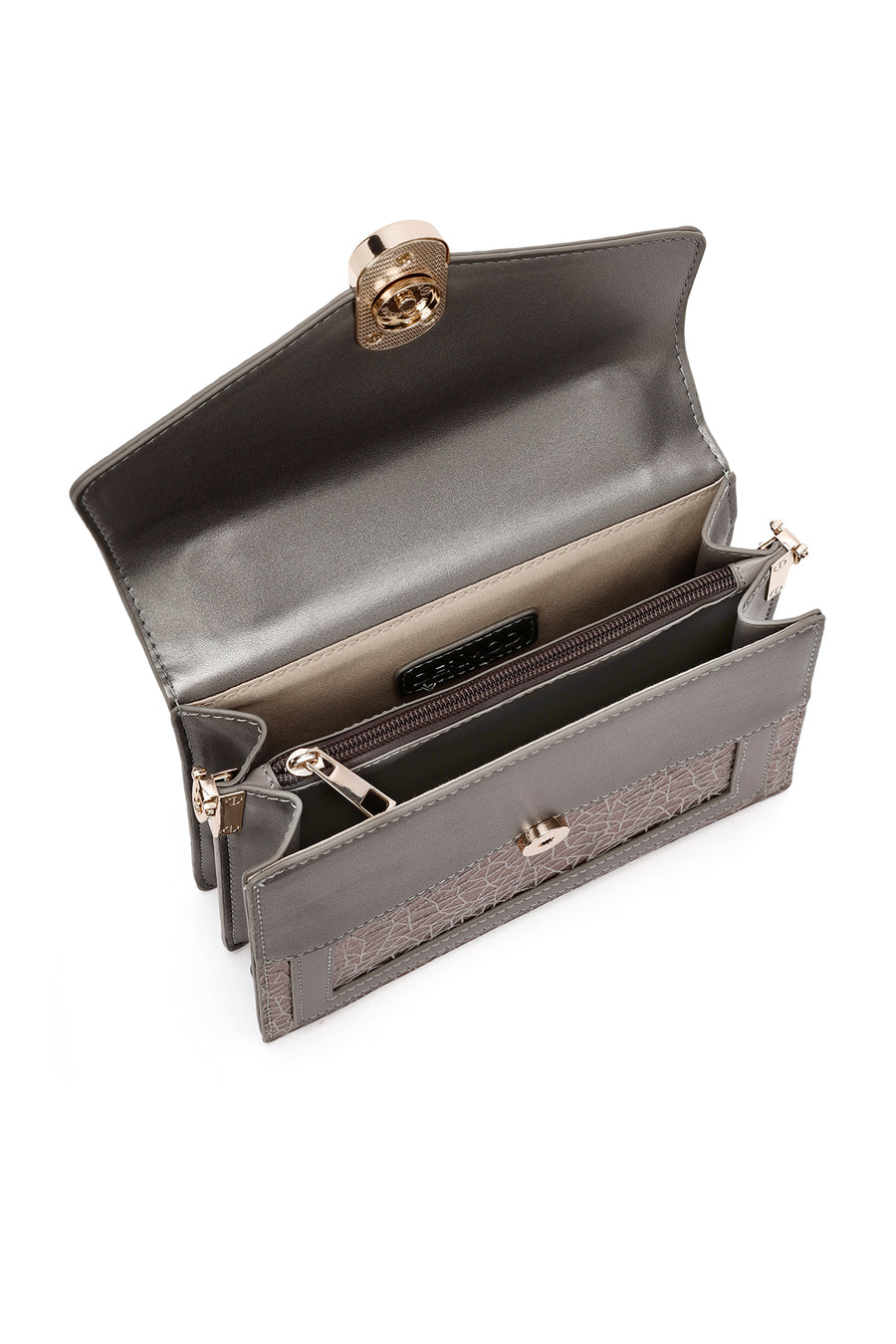 Women's Bronze Long Strap Printed Handbag