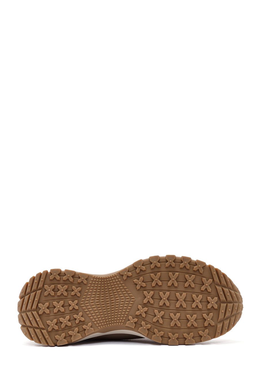 Erkek Vizon Bağcıklı Nubuk Deri Sneaker