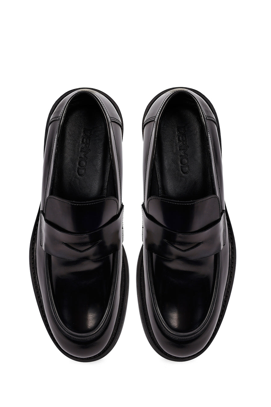 Erkek Siyah Deri Casual Loafer
