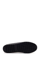 Woman Black Leather Comfort Shoes | Derimod