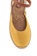 Kadın Sarı Hasır Taban Espadril Sandalet | Derimod