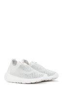 Derimod Zero Women's White Thick Soled Fabric Sneaker | Derimod