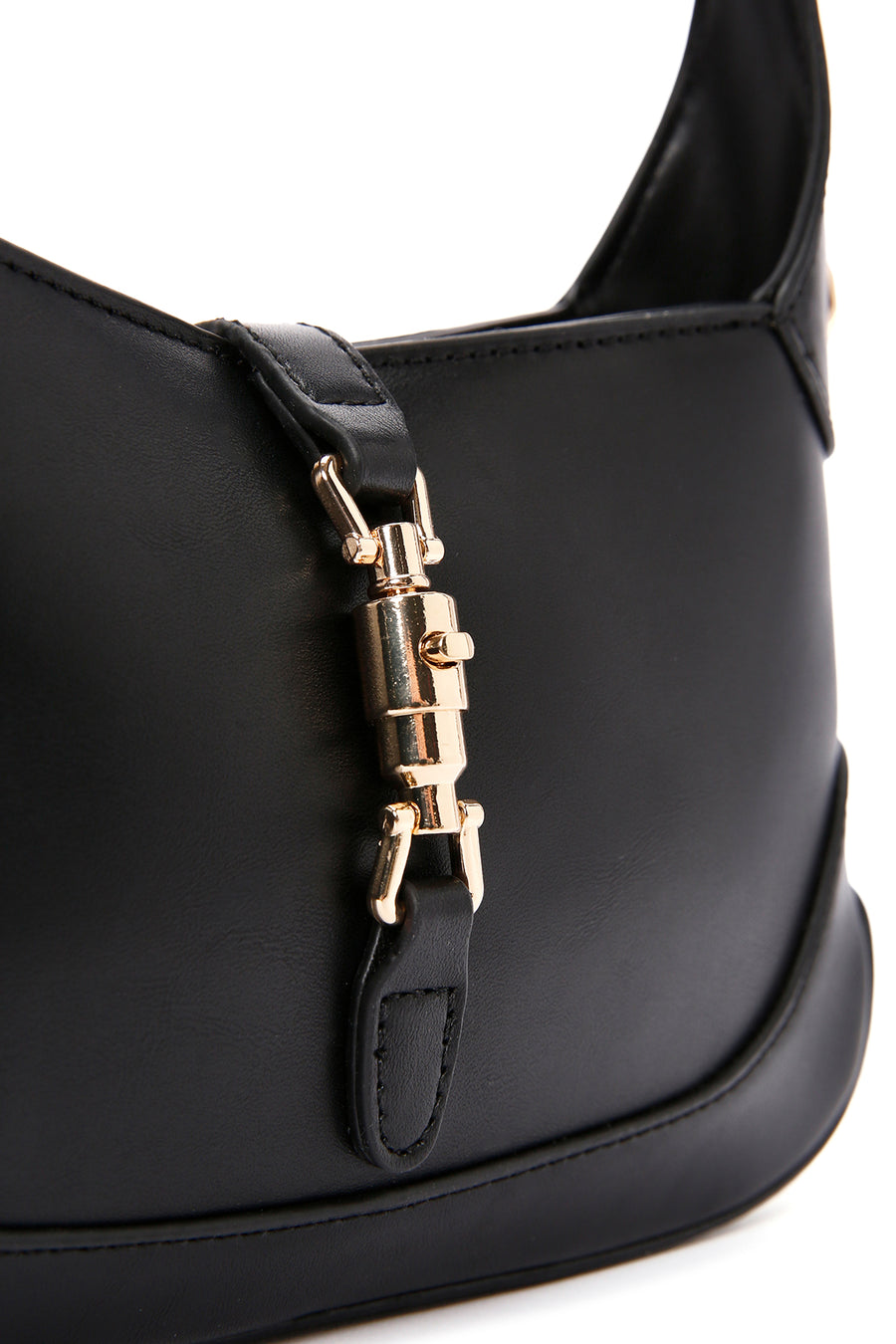 Women's Black Long Strap Shoulder Bag