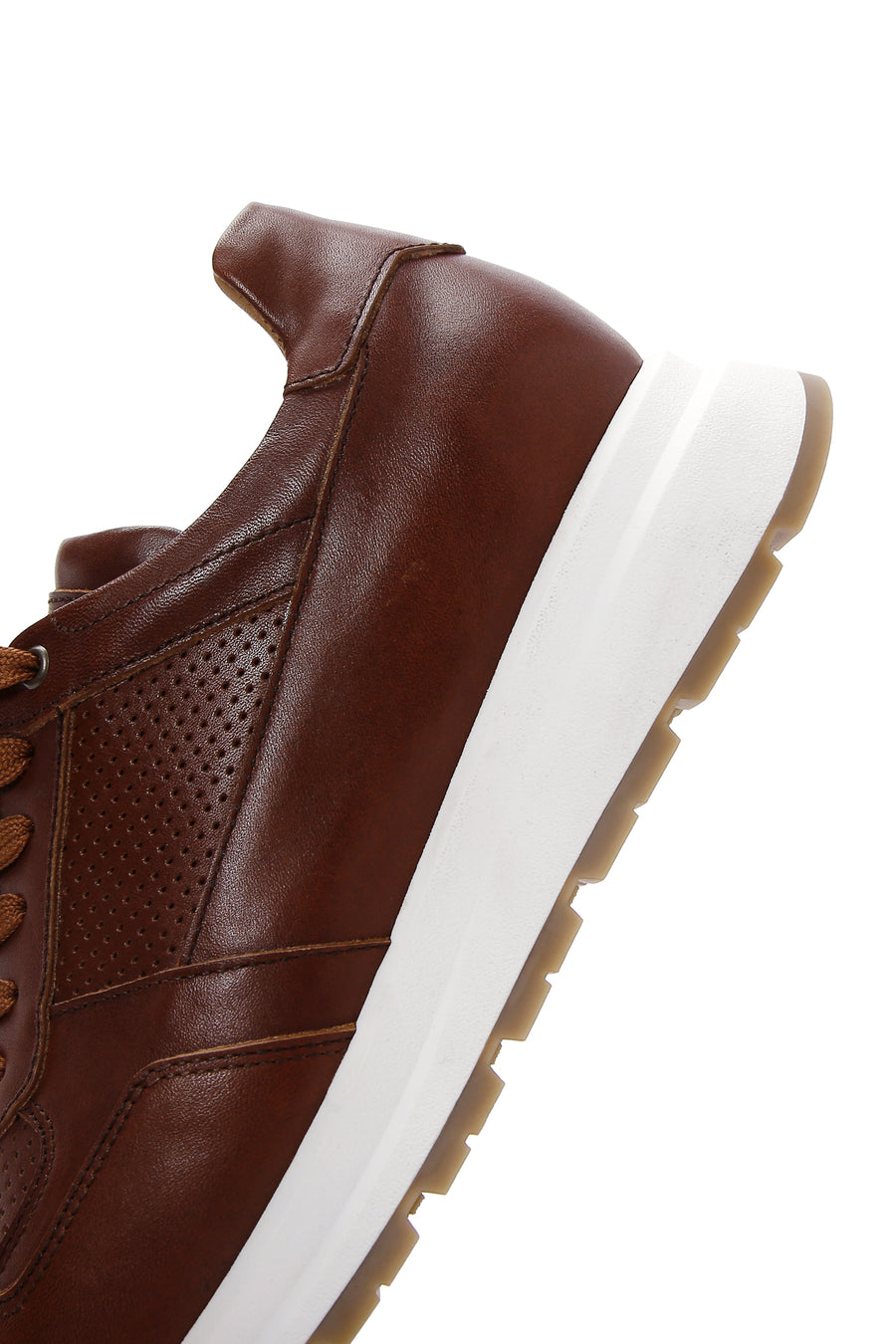 Men's Tan Leather Sneaker