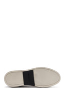 Men's Black Elastic Leather Sneakers | Derimod