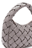 Women's Grey Knitted Mini Handbag | Derimod