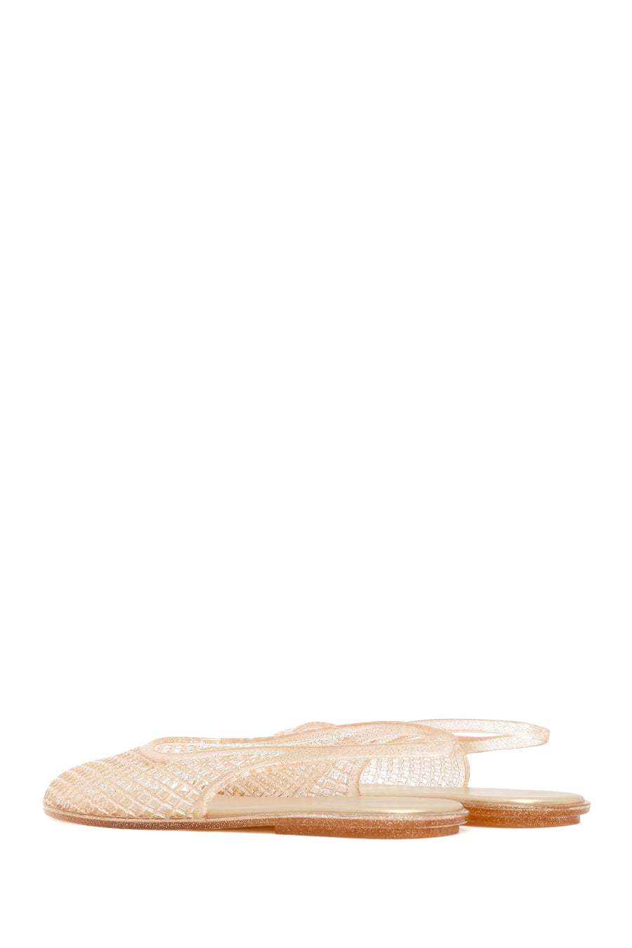 Women's Gold Jelly Sandals