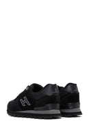 Hammer Jack Women's Black-Smoked Nubuck Leather Peru G Sneaker | Derimod