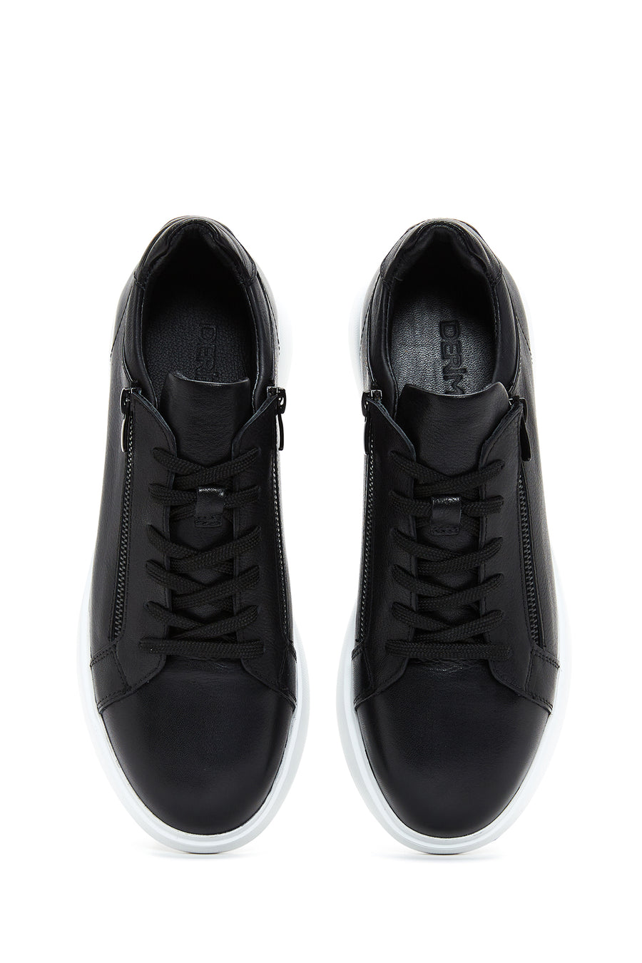 Men's Black Leather Sneaker
