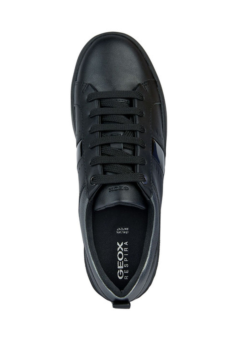 Geox Kadın Siyah D Skyely Bağcıklı Deri Sneaker