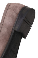 Erkek Gri Püsküllü Süet Deri Casual Loafer | Derimod