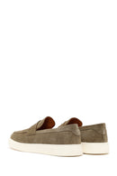 Erkek Haki Süet Deri Casual Loafer | Derimod