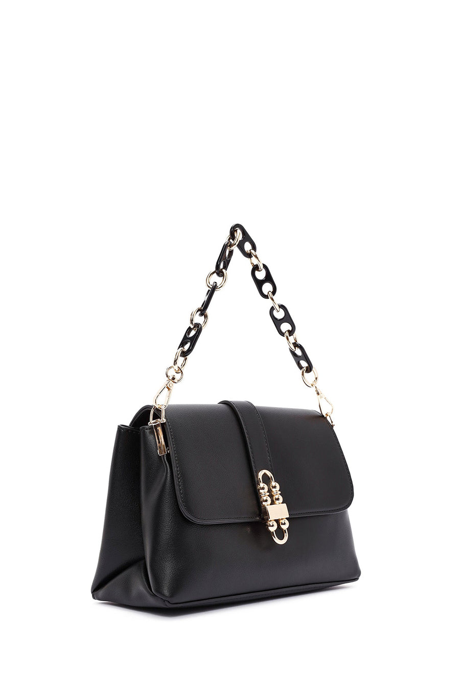 Women's Black Long Strap Shoulder Bag