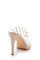 Women's Studded Detailed Heeled Slippers | Derimod